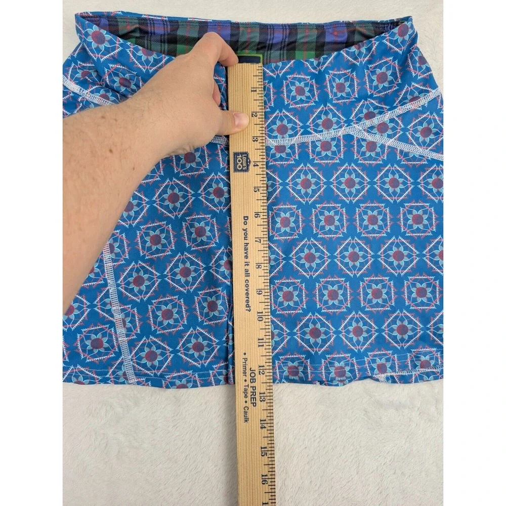 William‎ Murray Golf Skirt Womens Small Floral Geometric Blue Performance